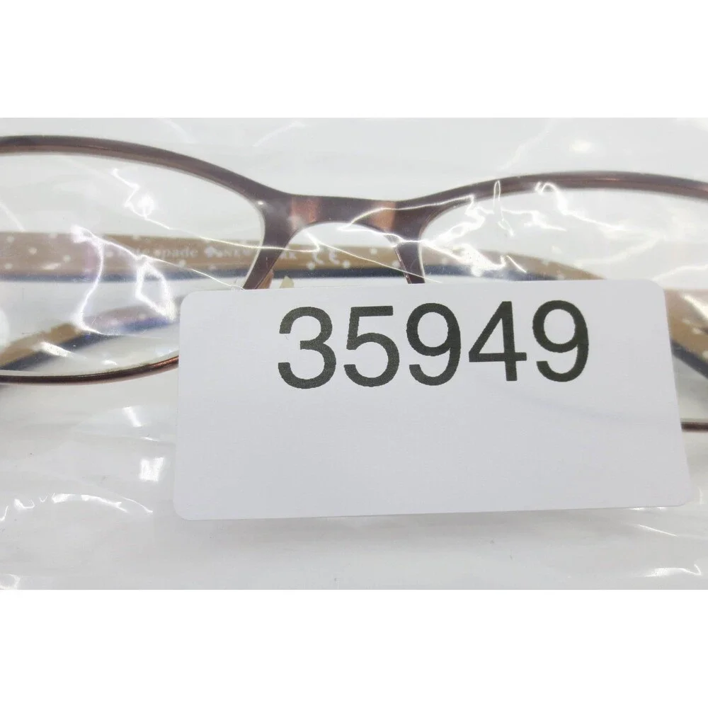 Kate Spade New York Ambrose/E JUV Brown Rectangular Eyeglasses Frames 135mm